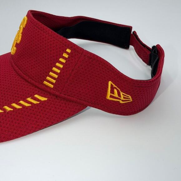 USC Trojans New Era Visor Hat Men Adjustable Red Gold NCAA Football College Gear - Picture 5 of 6